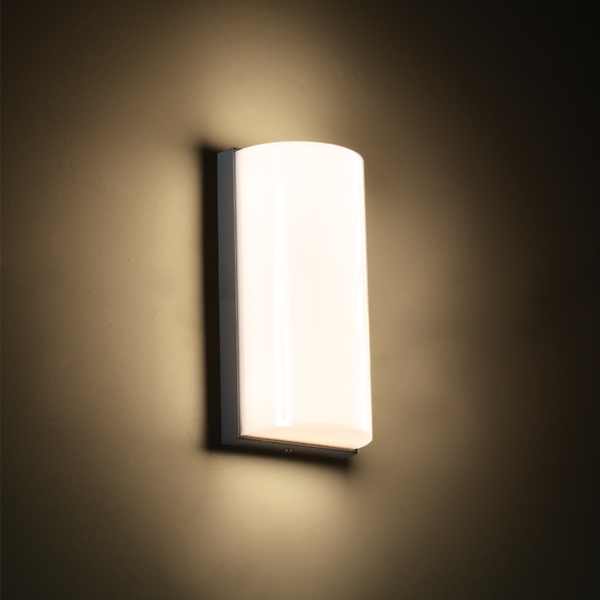 Στεγανή Επιτοίχια Πλαφονιέρα Εξωτερικού Χώρου με Ενσωματωμένο LED σε Σκούρο Γκρι Χρώμα ACA – LG1322G