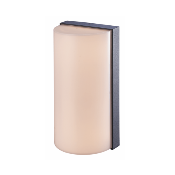 Στεγανή Επιτοίχια Πλαφονιέρα Εξωτερικού Χώρου με Ενσωματωμένο LED σε Σκούρο Γκρι Χρώμα ACA – LG1322G