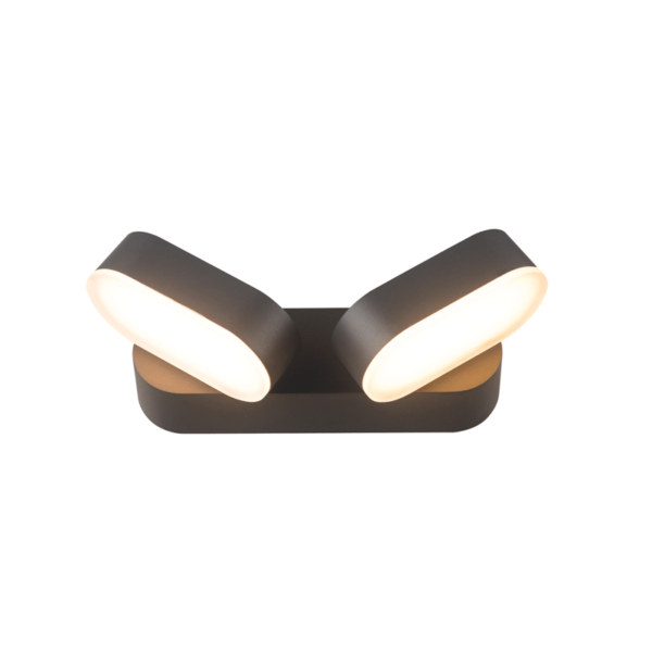 LED ΑΠΛΙΚΑ ΕΞΩΤΕΡΙΚΟΥ ΧΩΡΟΥ ΔΙΦΩΤΗ ΣΕ ΣΚΟΥΡΟ ΓΚΡΙ ΠΕΡΙΣΤΡΕΦΟΜΕΝΗ 13W IP54  ACA – LG1682G