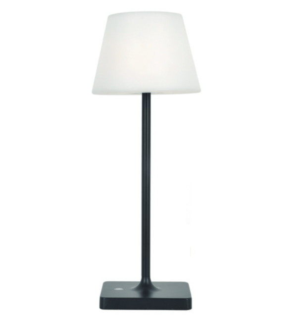 Επιτραπέζιο Επαναφορτιζόμενο Φωτιστικό Πορτατιφ LED 2W Σκόυρο Γκρι Θερμό 3000Κ IP54 με Dimmer ACA – LG2050G-400