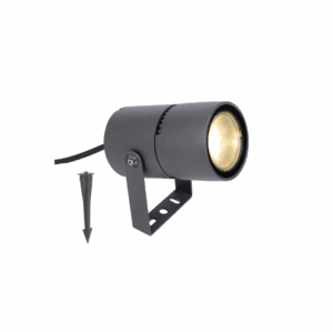 LED ΦΩΤΙΣΤΙΚΟ ΚΗΠΟΥ ΣΕ ΣΚΟΥΡΟ ΓΚΡΙ ΜΕ ΜΕΤΑΒΑΛΛΟΜΕΝΕΣ ΜΟΙΡΕΣ ΦΩΤΙΣΜΟΥ 15-50° IP65  ACA – LG2101G