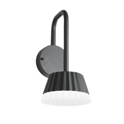 ^LED SMD WALL LUMINAIRE 10W 400LM 85° 230V AC 3.000K DARK GREY CRI80 IP54 30.000HRS ACA – LG2122G