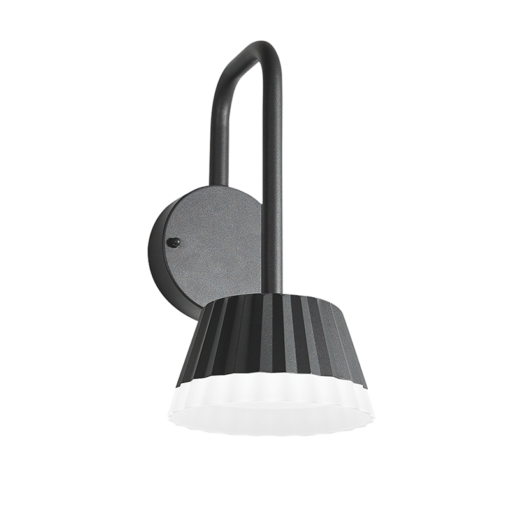 ^LED SMD WALL LUMINAIRE 10W 400LM 85° 230V AC 3.000K DARK GREY CRI80 IP54 30.000HRS ACA – LG2122G