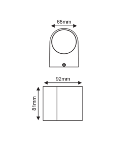 Απλίκα σποτ εξωτερικού χώρου 1x GU10 λευκό ματ αλουμίνιο IP54 ACA – LG2201GU10W