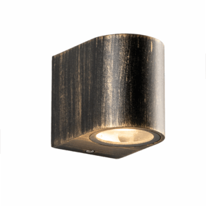 Απλίκα σποτ εξωτερικού χώρου 1x GU10 χρυσό μαύρο αλουμίνιο IP54 ACA – LG2201GU10GB