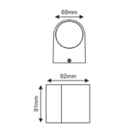 LED ΑΠΛΙΚΑ ΕΞΩΤΕΡΙΚΟΥ ΧΩΡΟΥ ΣΕ ΛΕΥΚΟ 4W IP54  ACA – LG2201W