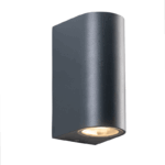 Απλίκα Σποτ Up-Down 2xGU10 Σκούρο Γκρι Αλουμίνιο IP54 ACA – LG2202GU10G