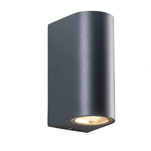 Απλίκα Σποτ Up-Down 2xGU10 Σκούρο Γκρι Αλουμίνιο IP54 ACA – LG2202GU10G