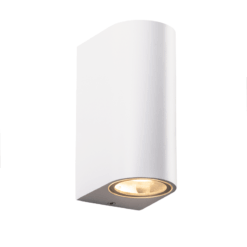 Απλίκα Σποτ Up-Down 2xGU10 Λευκό Αλουμίνιο IP54 ACA – LG2202GU10W