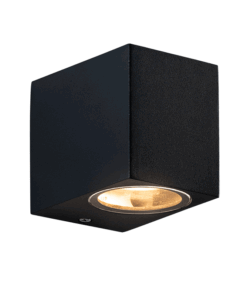 Απλίκα Σποτ Επιτοίχιο 1xGU10 Μαύρο IP65 – LG2203GU10B