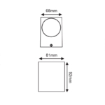 Απλίκα σποτ 1x GU10 σκούρο γκρι IP54 – LG6006G