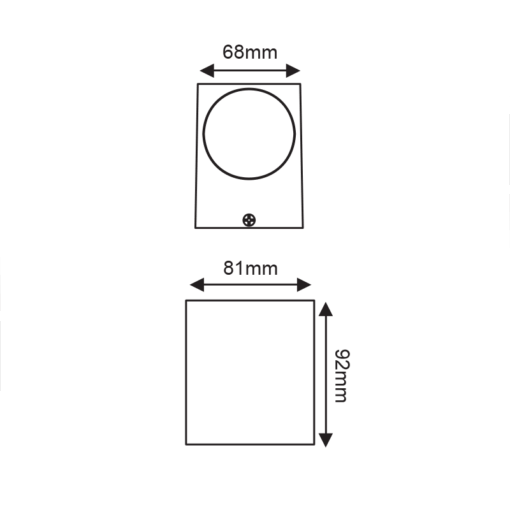 Απλίκα σποτ 1x GU10 σκούρο γκρι IP54 – LG6006G