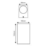 Απλίκα up-down 2xGU10 εξωτερικού χώρου σκούρο γκρι αλουμίνιο IP54 – LG2204GU10G