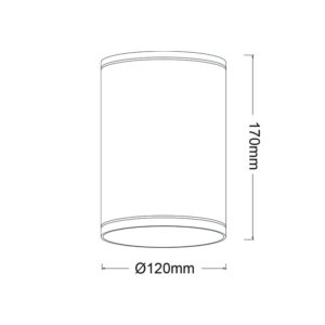 Εξωτερική Βάση Σποτ 1x E27 PAR30 Στρογγυλή Μαύρη IP65 ACA – LG2302E27B
