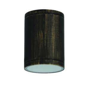 Επιτοίχιο Φωτιστικό 1ΧE27 Χρυσό-Μαύρο Αλουμίνιο IP65 ACA – LG2302E27GB