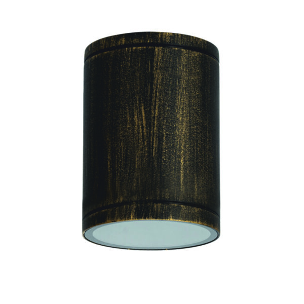 Επιτοίχιο Φωτιστικό 1ΧE27 Χρυσό-Μαύρο Αλουμίνιο IP65 ACA – LG2302E27GB