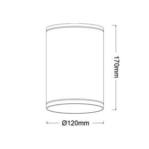 Επιτοίχιο Φωτιστικό 1ΧE27 Λευκό Αλουμίνιο IP65 ACA – LG2302E27W