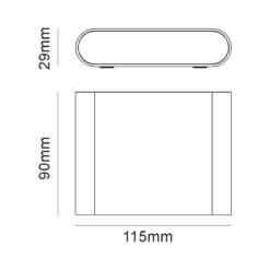  LED ΑΠΛΙΚΑ ΕΞΩΤΕΡΙΚΟΥ ΧΩΡΟΥ ΣΕ ΣΚΟΥΡΟ ΓΚΡΙ 7W IP54 ACA – LG2631G