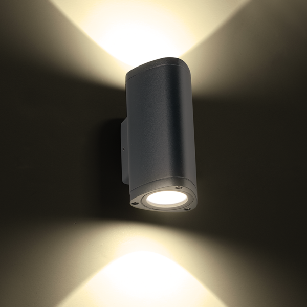 LED ΑΠΛΙΚΑ ΕΞΩΤΕΡΙΚΟΥ ΧΩΡΟΥ ΣΕ ΣΚΟΥΡΟ ΓΚΡΙ UP-DOWN 6W IP54  ACA – LG2982G