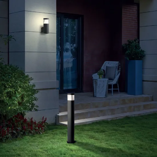 LED ΚΟΛΩΝΑΚΙ ΕΞΩΤΕΡΙΚΟΥ ΧΩΡΟΥ ΣΚΟΥΡΟ ΓΚΡΙ 80CM 7W IP54 ACA – LG3703G-800