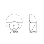 LED ΑΠΛΙΚΑ ΕΞΩΤΕΡΙΚΟΥ ΧΩΡΟΥ ΣΕ ΣΚΟΥΡΟ ΓΚΡΙ 18° 4W IP65 ACA – LG5104G