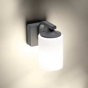 Aca Επιτοίχιο Φωτιστικό με Καπέλο Εξωτερικού Χώρου IP54 E27 σε Γκρι Χρώμα –  LG5771G