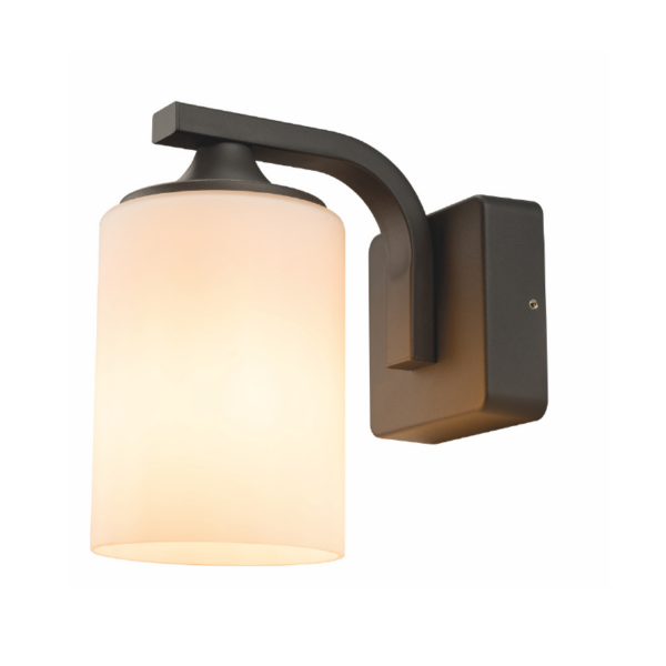 Aca Επιτοίχιο Φωτιστικό με Καπέλο Εξωτερικού Χώρου IP54 E27 σε Γκρι Χρώμα –  LG5771G