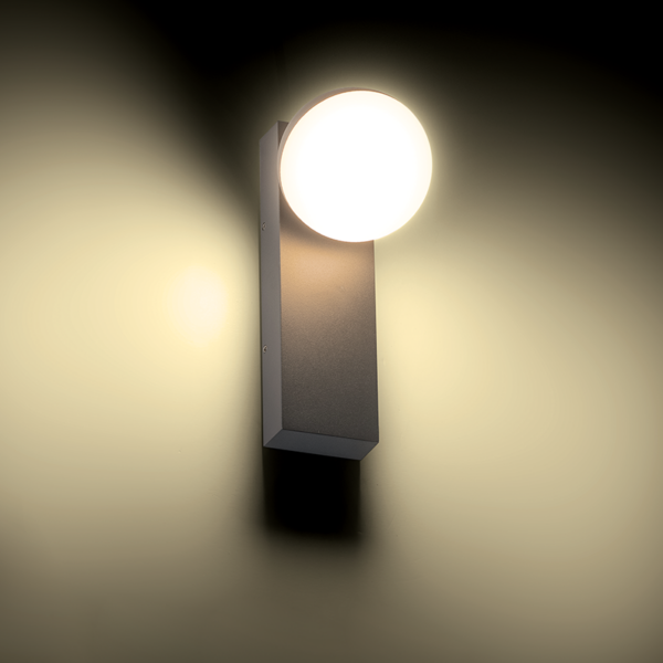 ^LED ΑΠΛΙΚΑ ΕΞΩΤΕΡΙΚΟΥ ΧΩΡΟΥ ΠΕΡΙΣΤΡΕΦΟΜΕΝΗ ΣΕ ΣΚΟΥΡΟ ΓΚΡΙ 10W IP54  ACA – LG5891G