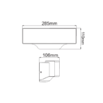 LED ΑΠΛΙΚΑ ΕΞΩΤΕΡΙΚΟΥ ΧΩΡΟΥ ΣΕ ΣΚΟΥΡΟ ΓΚΡΙ 13W IP65 ACA – LG7105G