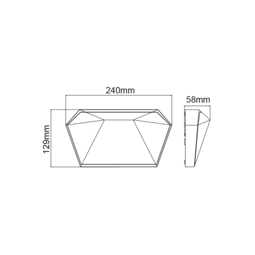 LED ΑΠΛΙΚΑ ΕΞΩΤΕΡΙΚΟΥ ΧΩΡΟΥ ΣΕ ΣΚΟΥΡΟ ΓΚΡΙ 10W IP65 ACA – LG8203G