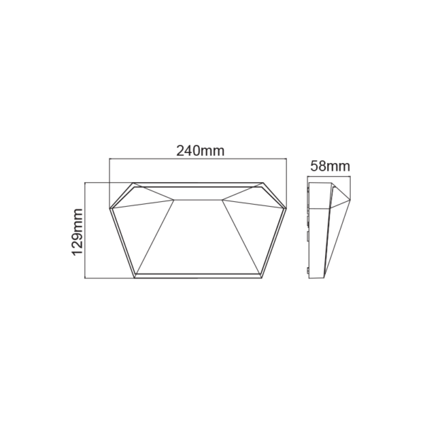 LED ΑΠΛΙΚΑ ΕΞΩΤΕΡΙΚΟΥ ΧΩΡΟΥ ΣΕ ΣΚΟΥΡΟ ΓΚΡΙ 10W IP65 ACA – LG8203G