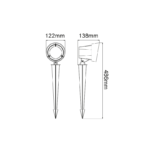 LED ΦΩΤΙΣΤΙΚΟ ΚΗΠΟΥ ΚΑΡΦΩΤΟ ΣΚΟΥΡΟ ΓΚΡΙ 19W IP65 ACA – LG9202G