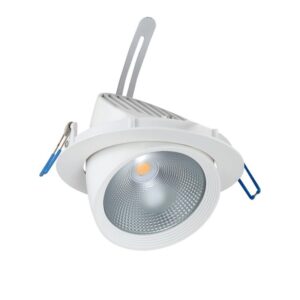 Χωνευτό LED COB Κινούμενο 30W Φυσικό 4000K 60° 3600lm 5YRS ACA – LINO3040N