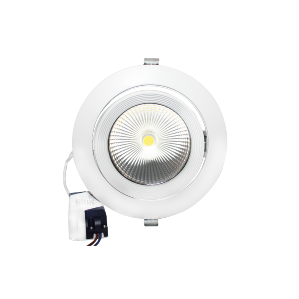 Χωνευτό κινητό φωτιστικό COB 30W 3000K 60° 2400LM 230V Ra80 ACA – LINO3030