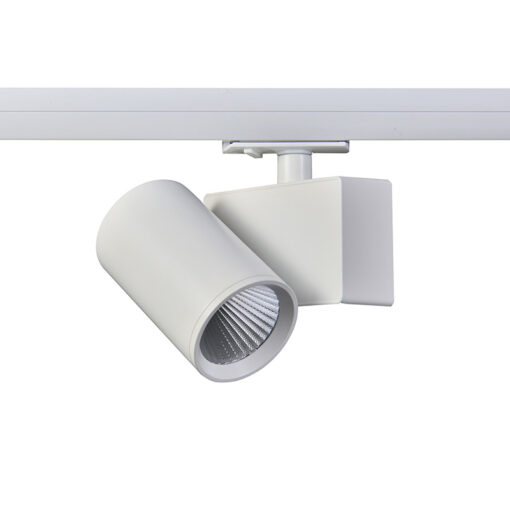 LED Φωτιστικό Ράγας 2 Καλωδίων Λευκό 20W 4000K  38° 2100LM 230V AC Ra80 ACA – LISOR2040W2