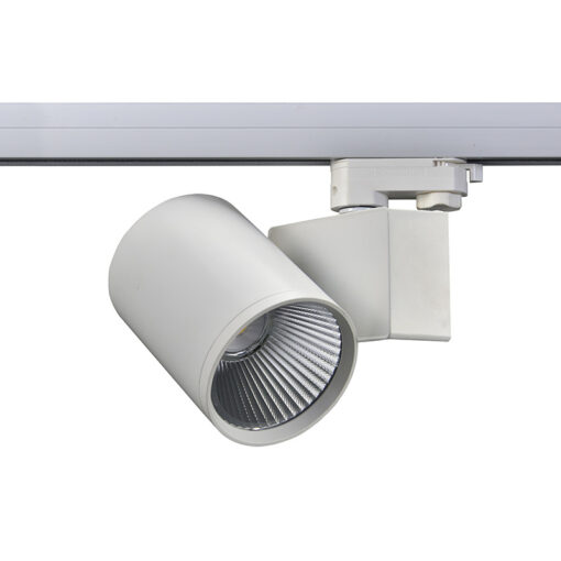 LED Φωτιστικό Ράγας 4 Καλωδίων  Λευκό 40W 4000K  38° 4200LM 230V AC Ra80 ACA – LISOR4040W4