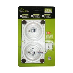 LED SMD Μαγνητικό MODULE 24W 230V 2150lm 160° 6500K Ra80 ACA – LM12024CW