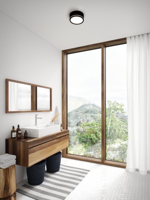 Nordlux Ava Smart Φωτιστικό Οροφής  Μαύρο IP54 LED 9.5W 2700K Dimmable –  2019016003