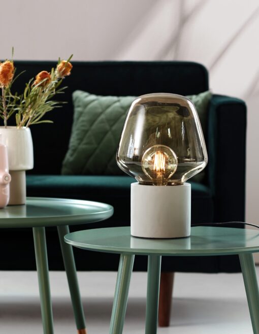 Nordlux Christina 20 Φωτιστικό Γραφείου Light Γκρι E27  Τσιμέντο/Γυάλινο –  48905011