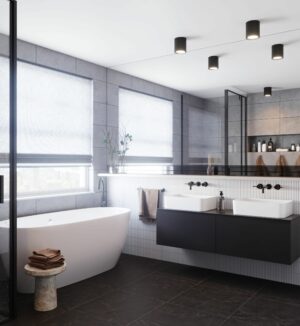 Nordlux LANDON 14  Φωτιστικό Μπάνιου Μαύρο IP44 LED 6.5W 2700K Dimmable –  2110670103