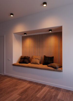 Nordlux Landon Smart Φωτιστικό Οροφής  Μαύρο IP44 LED 8W 2700K Dimmable –  2110840103