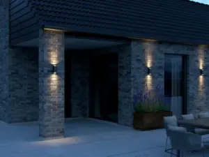 Nordlux Nico Round 22 Φωτιστικό Τοίχου Μαύρο GU10  Αλουμίνιο/Γυάλινο –  2218231003