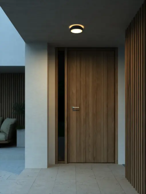 Nordlux Oliver Φωτιστικό Τοίχου Μαύρο LED 600lm Πλαστικό – 2218261003