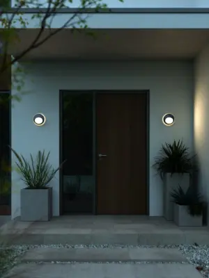 Nordlux Oliver Φωτιστικό Τοίχου Μαύρο LED 600lm Πλαστικό –  2218261003