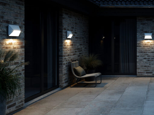 Nordlux Pontio 27 Φωτιστικό Τοίχου Λευκό GU10 IP54  Αλουμίνιο –  2218191001