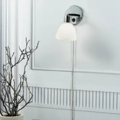 Nordlux Ray Φωτιστικό Τοίχου  Νικελ  E14  Γυάλινο/Μεταλλικό –  63191033