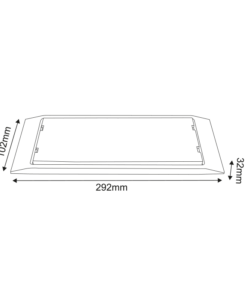 LED Φωτιστικό Ασφαλείας 4W ACA 300lm Αδιάβροχο IP65 Φυσικό 4000K – MAZOR440