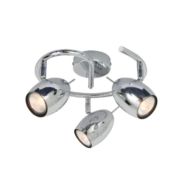 Φωτιστικό Σποτ Ροζέτα Χρώμιο 3xGU10 ACA DECOR – MC1163G