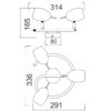 Φωτιστικό Σποτ Ροζέτα Χρώμιο 3xGU10 ACA DECOR – MC1163G