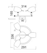 Φωτιστικό Σποτ Ροζέτα Χρώμιο 3xGU10 ACA DECOR – MC1163G